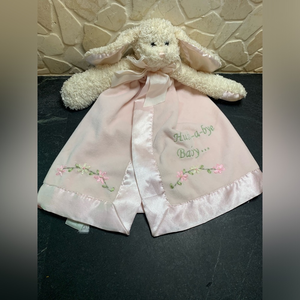 BEARINGTON | Pink Satin Bunny Lovie | Hush A Bye Baby